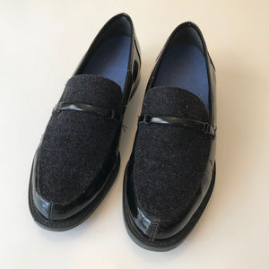 BANDOLINO HARDWIN7, BLACK/GREY PATENT, 8 1/2 M